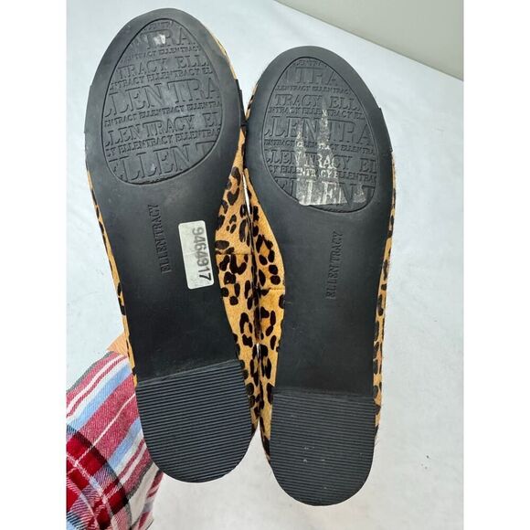 Y2K Cheetah Print Vintage Cow Hair Ellen Tracy Ballet Flats Bethesda - Size 6.5 - Picture 9 of 9